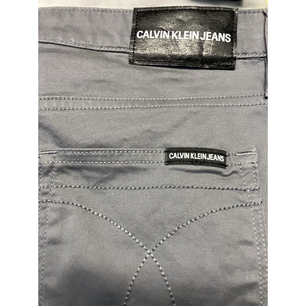 Calvin Klein Jeans Womens 8 Ankle Skinny Stretch Gray Low Rise Medium Wash - Picture 4 of 8